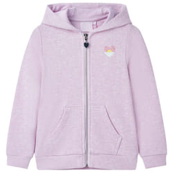 ) Kids' Hooded Sweatshirt with Zip Children's Pullover Hoodie Kids' Top Lila Mix - lila, 92 (1.5-2y