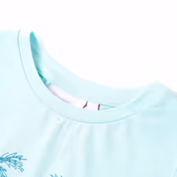 ) Kids' T-shirt Short Sleeves Children's T Shirt Tee Kids' Top Cartoon Design - aqua, 128 (7-8y - Additional view 2