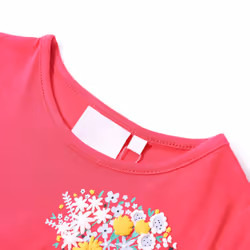 Kids' T-shirt Short Sleeves Children's T Shirt Tee Kids' Top Floral Print - pink, 92