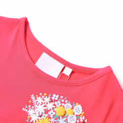 Kids' T-shirt Short Sleeves Children's T Shirt Tee Kids' Top Floral Print - pink, 116
