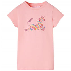 Kids' T-shirt Short Sleeves Children's T Shirt Tee Kids' Top Unicorn Print - pink, 128