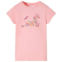 Kids' T-shirt Short Sleeves Children's T Shirt Tee Kids' Top Unicorn Print - pink, 140