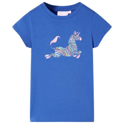 Kids' T-shirt Short Sleeves Children's T Shirt Tee Kids' Top Unicorn Print - blue, 104