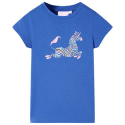 Kids' T-shirt Short Sleeves Children's T Shirt Tee Kids' Top Unicorn Print - blue, 140