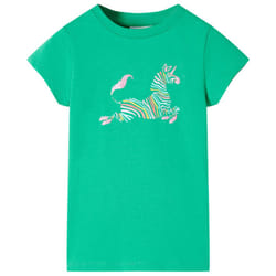 Kids' T-shirt Short Sleeves Children's T Shirt Tee Kids' Top Unicorn Print - green, 104