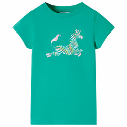 Kids' T-shirt Short Sleeves Children's T Shirt Tee Kids' Top Unicorn Print - green, 128