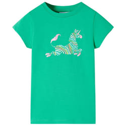 Kids' T-shirt Short Sleeves Children's T Shirt Tee Kids' Top Unicorn Print - green, 128
