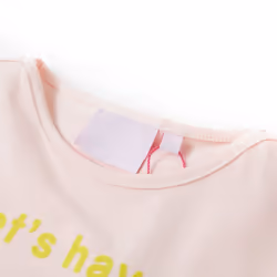 ) Kids' T-shirt Short Sleeves Children's T Shirt Kids' Tops Tee Word Design - pink, 140 (9-10y - Additional view 2