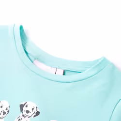 Kids' T-shirt Short Sleeves Children's T Shirt Tee Toddler Top Dogs Print - mint, 140