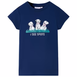 Kids' T-shirt Short Sleeves Children's T Shirt Tee Toddler Top Dogs Print - blue, 104