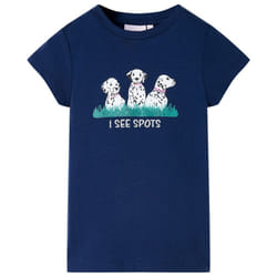 Kids' T-shirt Short Sleeves Children's T Shirt Tee Toddler Top Dogs Print - blue, 104