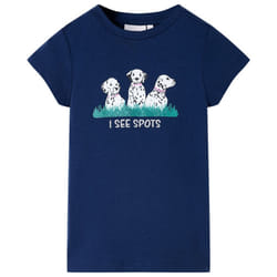 Kids' T-shirt Short Sleeves Children's T Shirt Tee Toddler Top Dogs Print - blue, 128