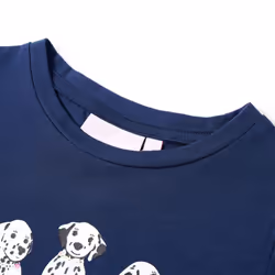 Kids' T-shirt Short Sleeves Children's T Shirt Tee Toddler Top Dogs Print - blue, 128