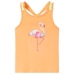 ) Kids' Tank Top Sleeveless Children's Camisole Undershirt Vest Kids' Clothes - orange, 116 (5-6y