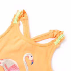 ) Kids' Tank Top Sleeveless Children's Camisole Undershirt Vest Kids' Clothes - orange, 116 (5-6y