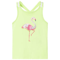 ) Kids' Tank Top Sleeveless Children's Camisole Undershirt Vest Kids' Clothes - yellow, 104 (3-4y