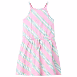 Kids' Dress with Drawstring Sleeveless Dress School Toddler Girls' Dress Pink - 92