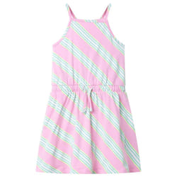 Kids' Dress with Drawstring Sleeveless Dress School Toddler Girls' Dress Pink - 92