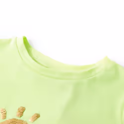 Kids' T-shirt Short Sleeves Tee Children's T Shirt Toddler Top Neon Yellow 92 - yellow, 104