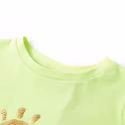 Kids' T-shirt Short Sleeves Tee Children's T Shirt Toddler Top Neon Yellow 92 - yellow, 140