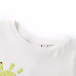 Kids' T-shirt Short Sleeves Tee Children's T Shirt Toddler Top Neon Yellow 92 - ecru, 104
