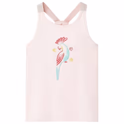 Kids' Tank Top Sleeveless Children's Camisole Undershirt Vest Soft Pink 140