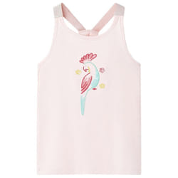 Kids' Tank Top Sleeveless Children's Camisole Undershirt Vest Soft Pink 140