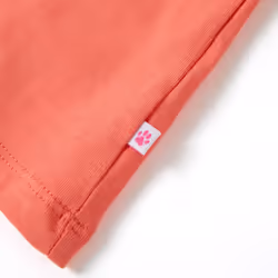) Kids' T-shirt Short Sleeves Tee Children's T Shirt Toddler Top Dark Pink 116 - coral, 116 (5-6y