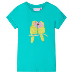 Kids' T-shirt Short Sleeves Tee Children's T Shirt Toddler Kids' Top Mint 104