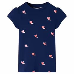 Kids' T-shirt Short Sleeves Tee Children's T Shirt School Toddler Kids' Top - navy, 140