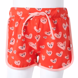 ) Kids' Shorts with Drawstring Children's Pants Elasticated Waist Shorts Red - 140 (9-10y - Additional view 7