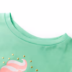 Kids' T-shirt Short Sleeves Children's Shirt Tee Top Clothes Light Green 92