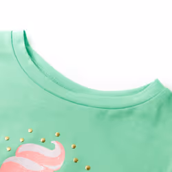 Kids' T-shirt Short Sleeves Children's Shirt Tee Top Clothes Light Green 128