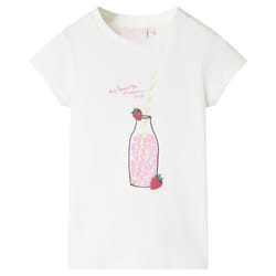 Kids' T-shirt Short Sleeves Tee Children's T Shirt Toddler Kids' Top Pink 116 - ecru, 92