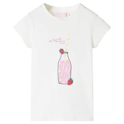 Kids' T-shirt Short Sleeves Tee Children's T Shirt Toddler Kids' Top Pink 116 - ecru, 140