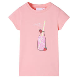 Kids' T-shirt Short Sleeves Tee Children's T Shirt Toddler Kids' Top Pink 116 - pink, 92