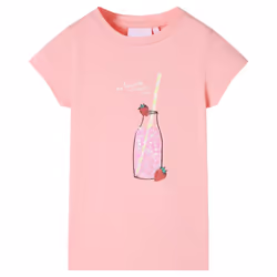 Kids' T-shirt Short Sleeves Tee Children's T Shirt Toddler Kids' Top Pink 116 - pink, 104