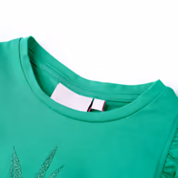 ) Kids' T-shirt Short Sleeves Tee Children T Shirt Toddler Top Neon Coral 92 - green, 116 (5-6y