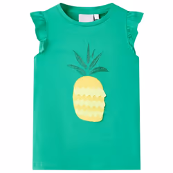 ) Kids' T-shirt Short Sleeves Tee Children T Shirt Toddler Top Neon Coral 92 - green, 140 (9-10y