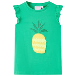 ) Kids' T-shirt Short Sleeves Tee Children T Shirt Toddler Top Neon Coral 92 - green, 140 (9-10y