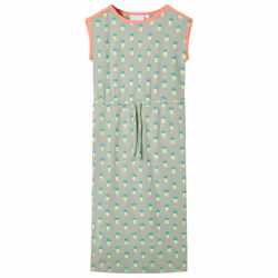 ) Kids' Dress Children' Long Dress Toddler Casual Kids Girls' Dress Old Mint - 104 (3-4y