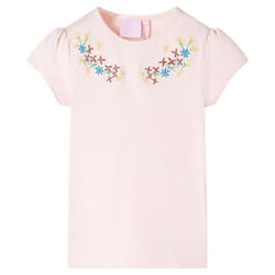 Kids' T-shirt Short Sleeves Tee Children's T Shirt Toddler Top Light Aqua 104 - pink, 128