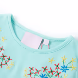 Kids' T-shirt Short Sleeves Tee Children's T Shirt Toddler Top Light Aqua 104 - aqua, 104