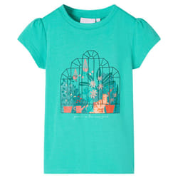 Kids' T-shirt Short Sleeves Tee Children's T Shirt Toddler Kids' Top Mint 128 - mint