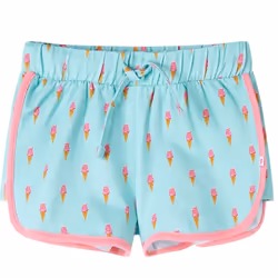 Kids' Shorts with Drawstring Children Toddler Pants Ice Cream Print Light Mint - 92