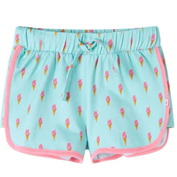 Kids' Shorts with Drawstring Children Toddler Pants Ice Cream Print Light Mint - 92