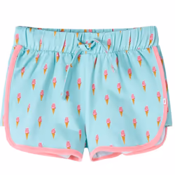 Kids' Shorts with Drawstring Children Toddler Pants Ice Cream Print Light Mint - 104