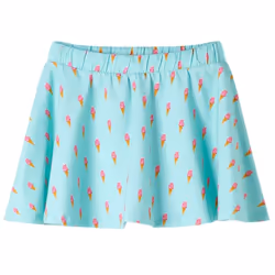 Kids' Skirt Girl's Skater Skirt Kids Short Skirt Ice Cream Print Light Mint - 116
