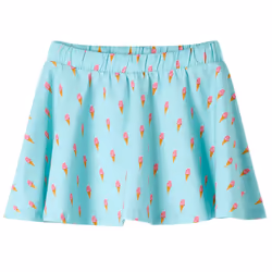 Kids' Skirt Girl's Skater Skirt Kids Short Skirt Ice Cream Print Light Mint - 128