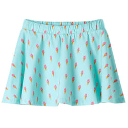 Kids' Skirt Girl's Skater Skirt Kids Short Skirt Ice Cream Print Light Mint - 128